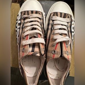 Check Cotton Sneakers